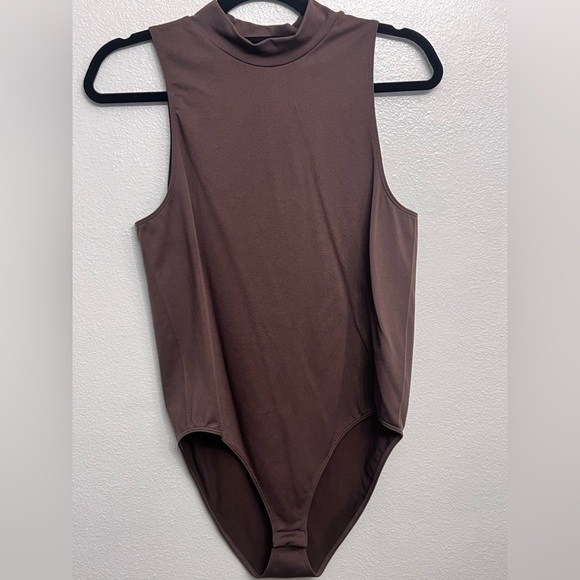 a new day Tops - a new day Sleeveless Brown Bodysuit